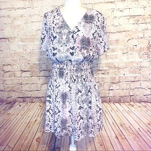 Entro NWT Snakeprint Multicolored Mini Dress